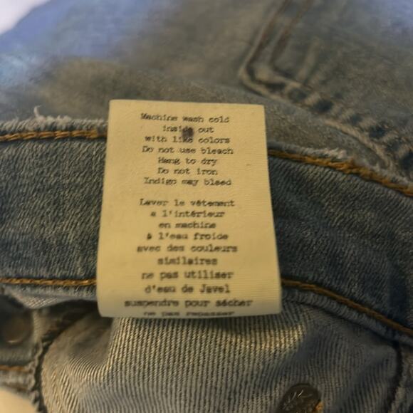 Rag & Bone Light Wash Distressed Skinny Jean 29 Winter Classic Boho Minimalist - Picture 12 of 13